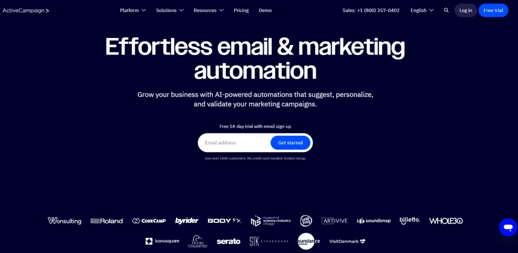 ActiveCampaign: Features advanced automation workflows with multiple actions and triggers