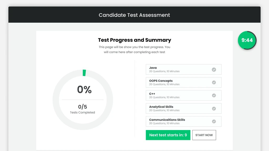 Build customized test packs with standardized assessments tailored to your hiring requirements.