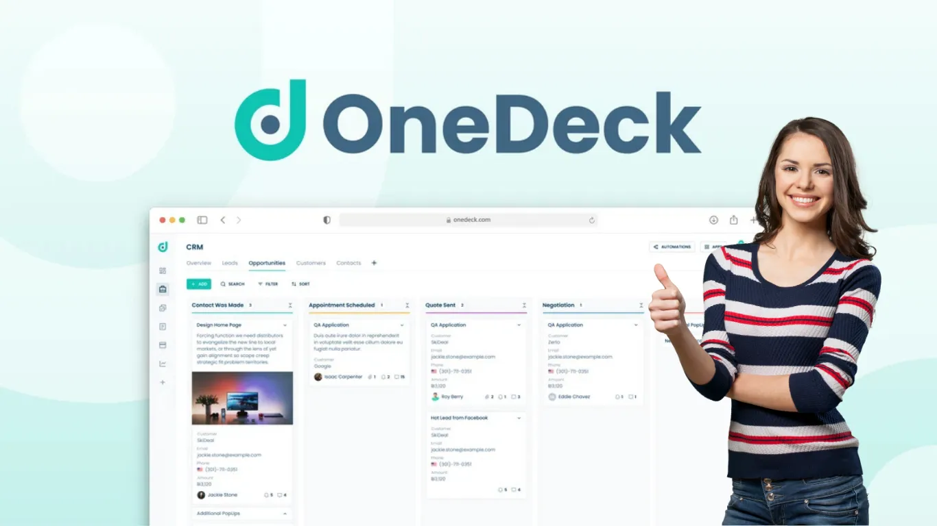 OneDeck Lifetime Deal: Manage Projects, Organize Tasks, Automate Workflows
