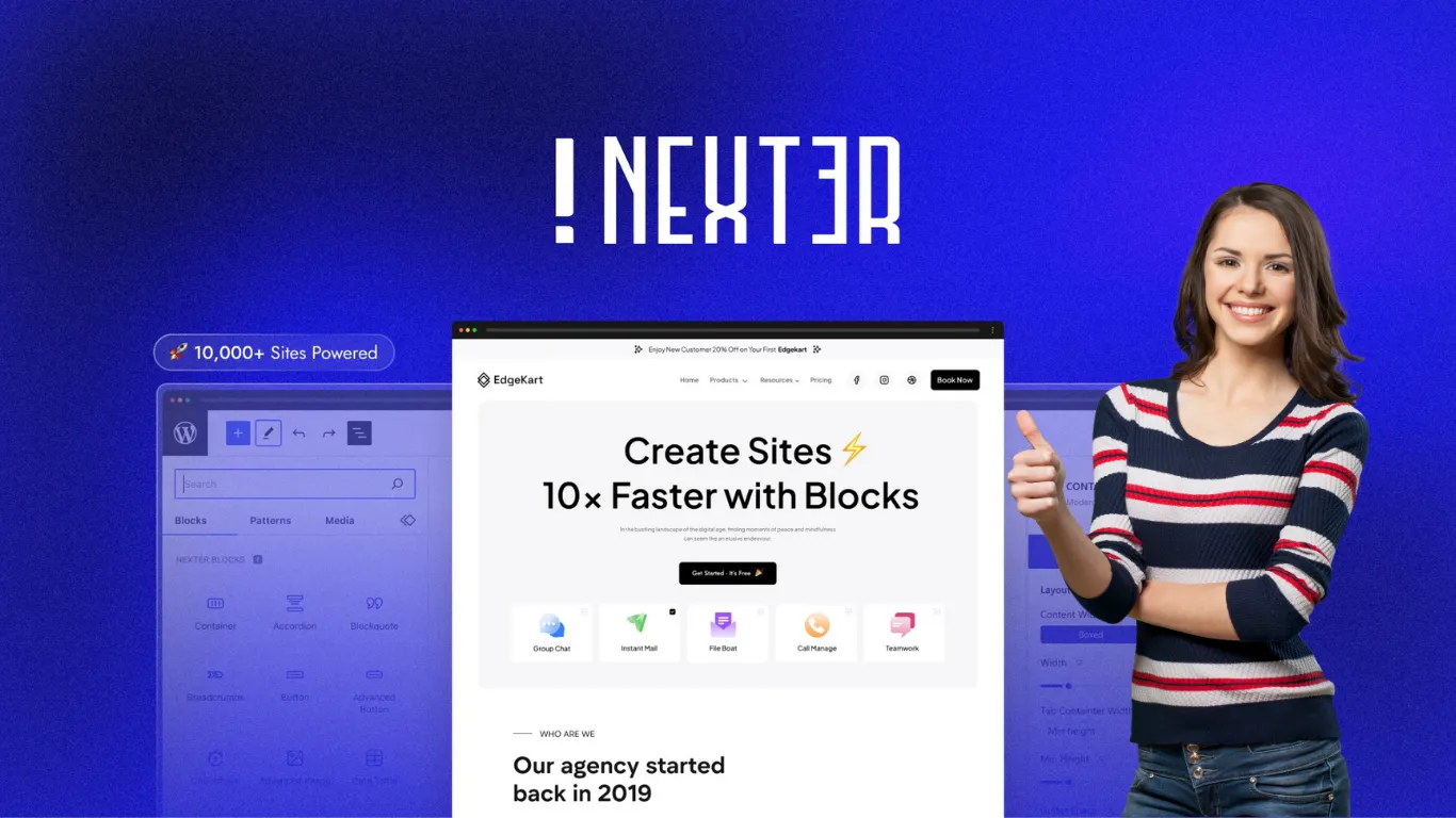 Nexter Lifetime Deal – Build WordPress Sites Fast with 90+ Blocks