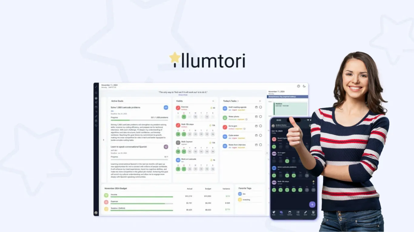 Illumtori Lifetime Deal – SMART Goal & Habit Tracker Included