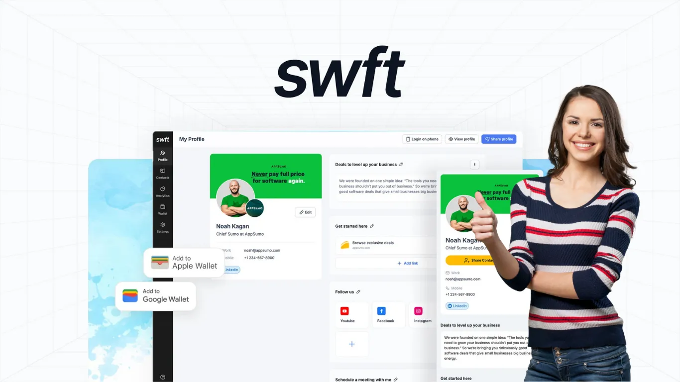 Swft Lifetime Deal 2026– Share Digital Business Cards Instantly