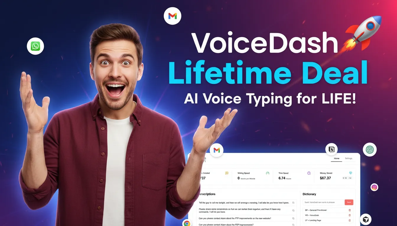 VoiceDash Lifetime Deal Review: Is This AI Voice Dictation Tool Worth It?
