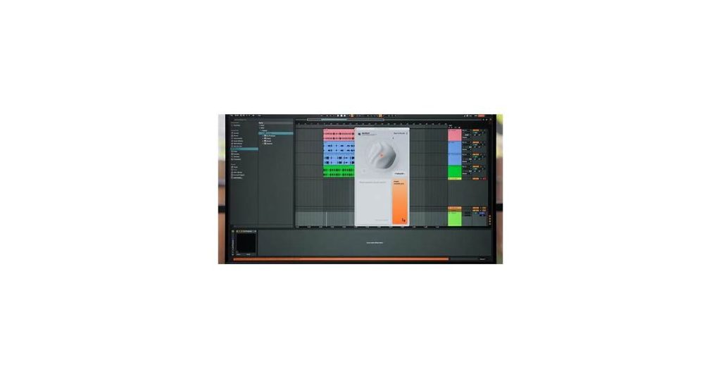 A producer working in a DAW with Audio Forge AI plugin visible on screen