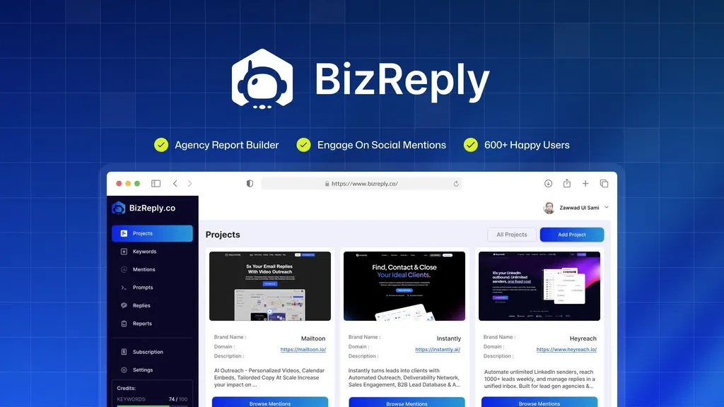 BizReply Track keyword mentions and engage with AI-powered responses on social platforms
