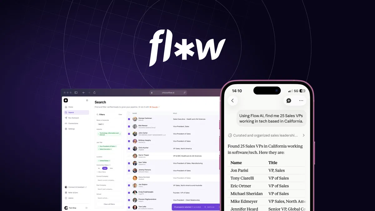 Flow AI Find qualified leads, run automated LinkedIn outreach, and centralize replies in one platform