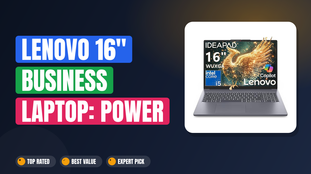 Lenovo 16″ Business Laptop: Power Meets Portability