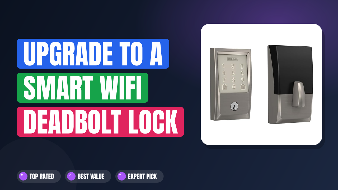 Upgrade to a Smart WiFi Deadbolt Lock with Century Trim