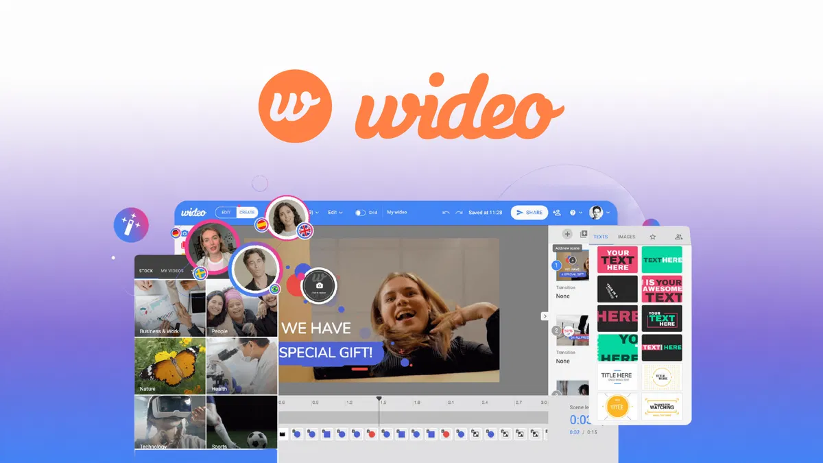 Wideo Create, translate, and automate branded videos with AI-powered tools and 300+ templates