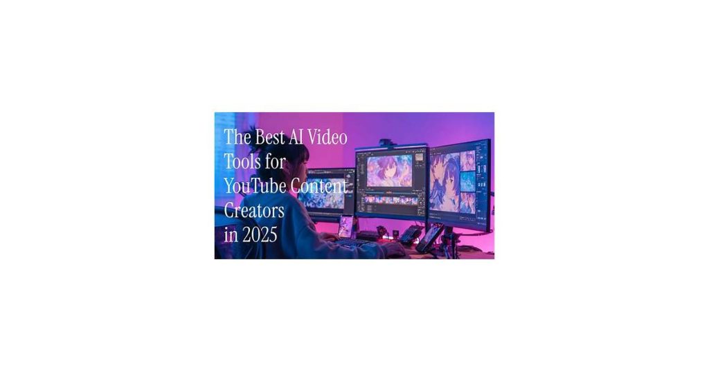 A computer screen showing an AI tool editing a YouTube video with timeline and effects