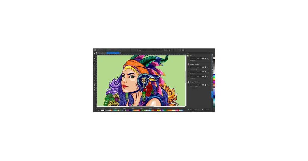 A computer screen displaying the CorelDRAW Graphics Suite interface
