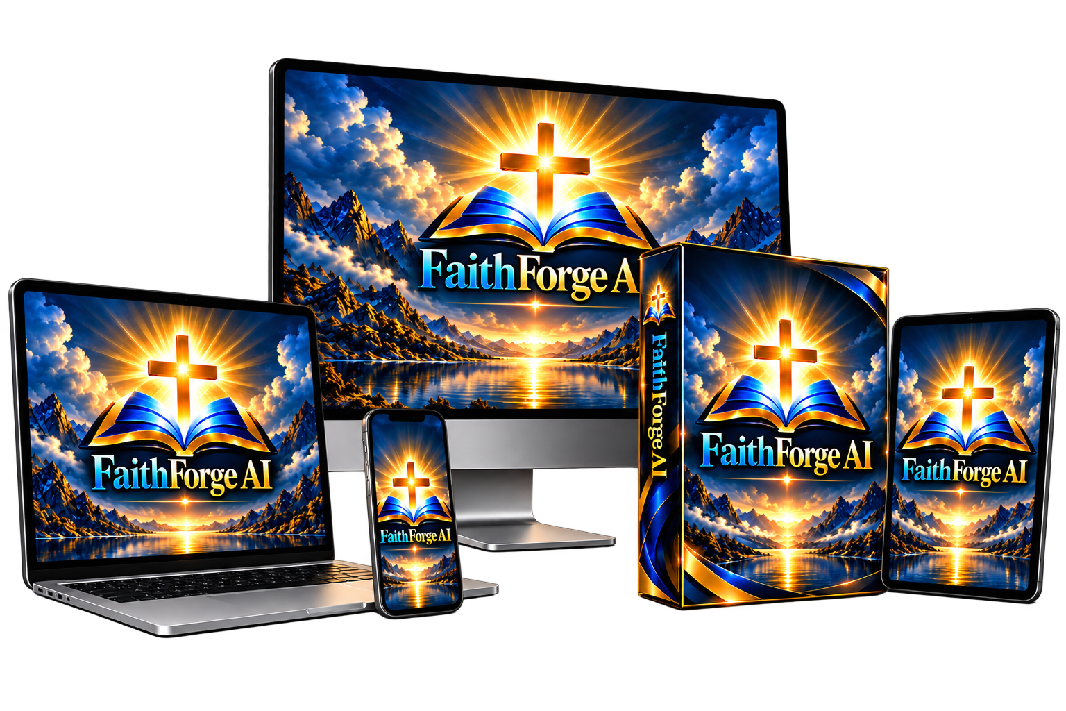 FaithForge AI Meet The World's #1 Faith Business Builder That Automatically Creates, Publishes And Sells Devotionals, Scripture Content, Bible Studies, Prayer Guides, Printables, Christian Books, & Other Faith-Based Digital Products For You...